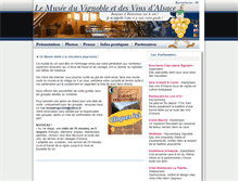 Tablet Screenshot of musee-du-vignoble-alsace.fr